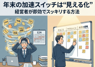 年末の加速スイッチは“見える化”。経営者が即効でスッキリする方法
