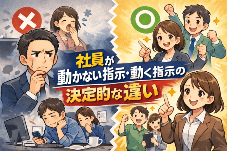 社員が動かない指示・動く指示の決定的な違い