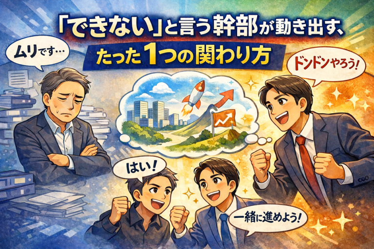 「できない」と言う幹部が動き出す、たった１つの関わり方