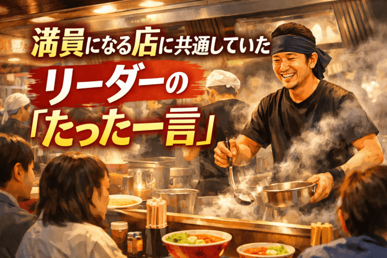 満員になる店に共通していた、リーダーの「たった一言」