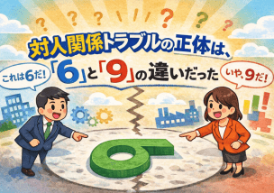 対人関係トラブルの正体は、「６」と「９」の違いだった