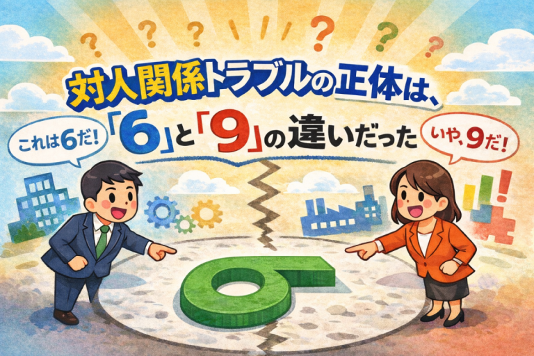 対人関係トラブルの正体は、「６」と「９」の違いだった