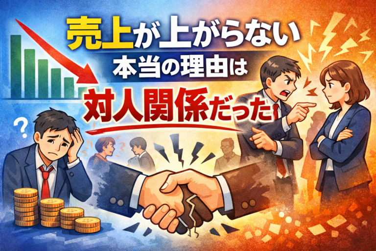 売上が上がらない本当の理由は、対人関係だった