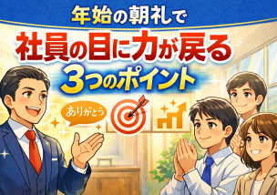 年始の朝礼で、社員の目に力が戻る３つのポイント